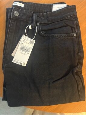 Mango woman’s Straight Black Jeans